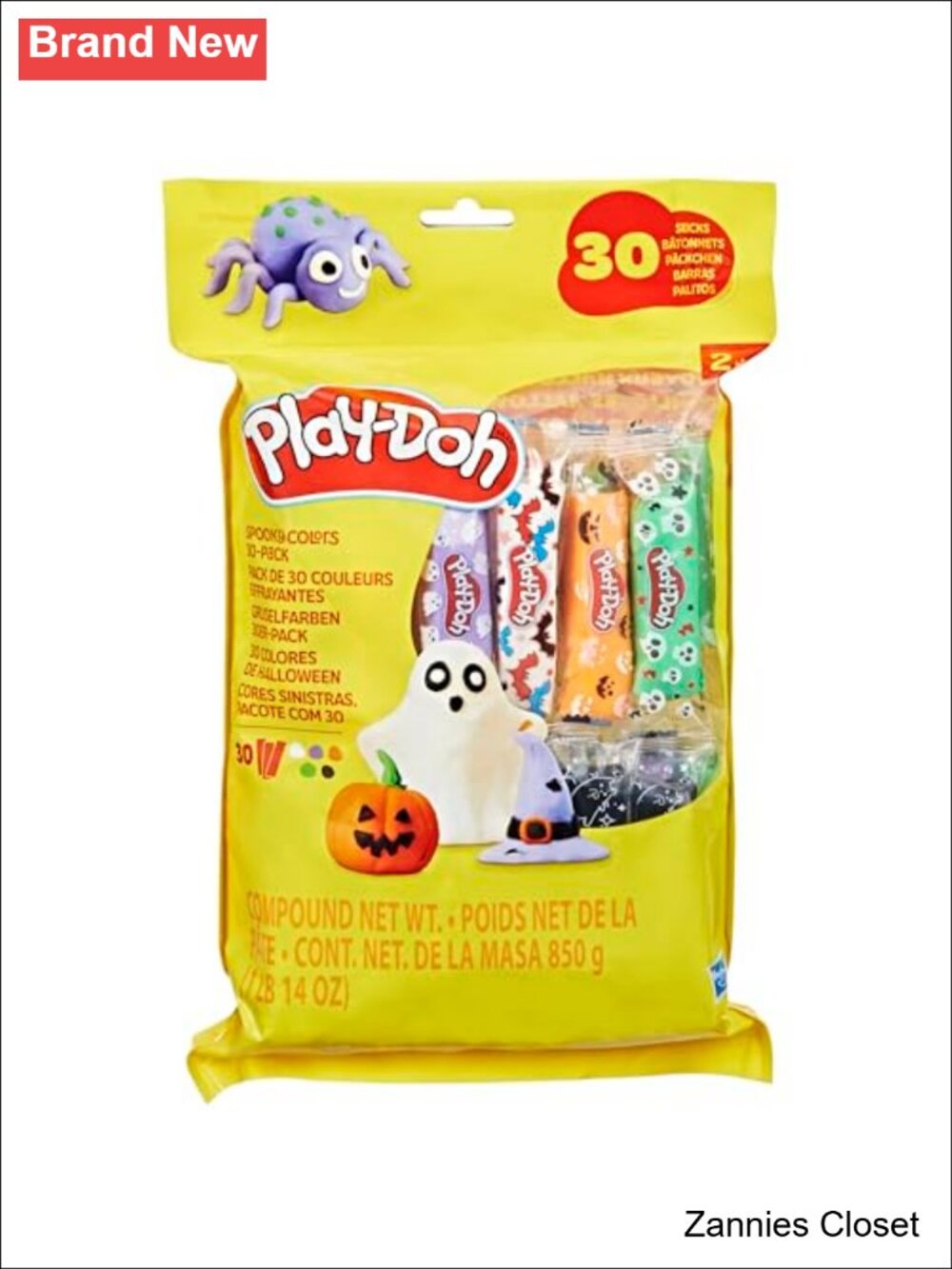 👻 Play-Doh Halloween 30 Pack Individually Wrapped 1 Oz Sticks Party Favors Kids